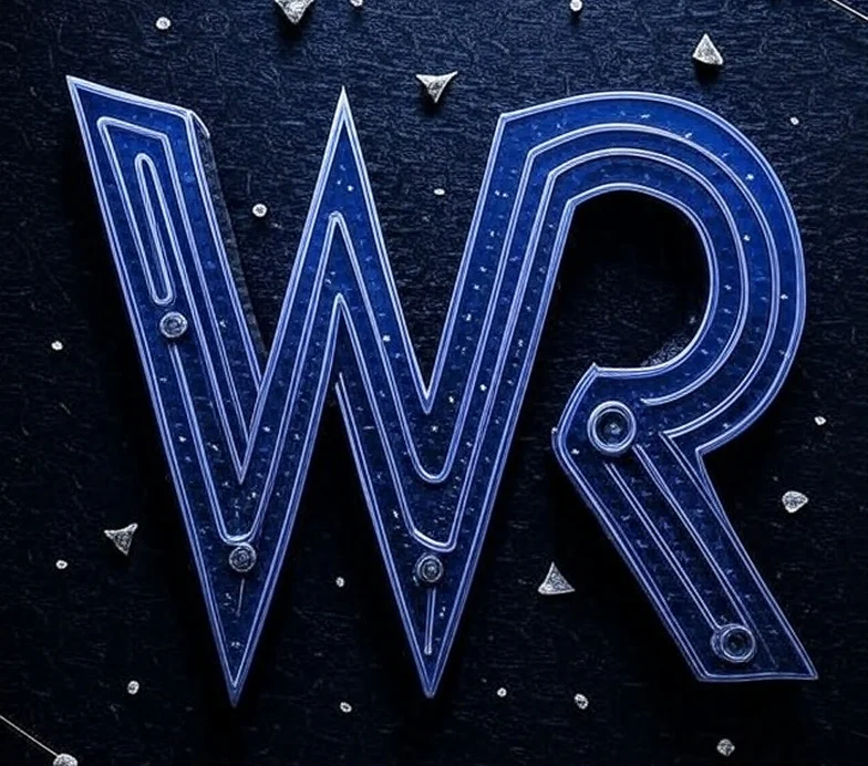 What Reality logo dark with background